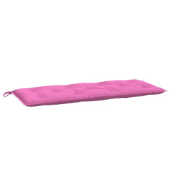 Coussins de banc de jardin lot de 2 rose 120x50x7 cm tissu