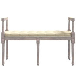 Banc beige 110x40x70 cm lin