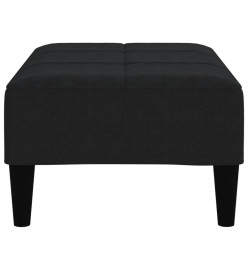 Tabouret Noir Tissu en microfibre