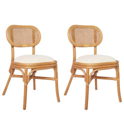 Chaises à manger lot de 2 Lin