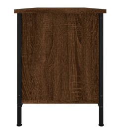 Meuble TV avec portes chêne marron 102x35x45 cm bois ingénierie