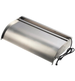 Ubbink Lame cascade Nevada 60 cm avec éclairage LED Inox