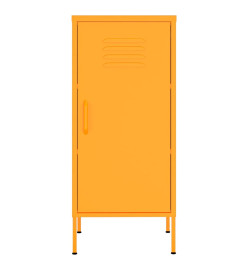 Armoire de rangement Jaune moutarde 42,5x35x101,5 cm Acier