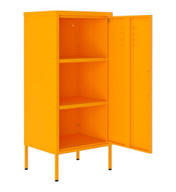 Armoire de rangement Jaune moutarde 42,5x35x101,5 cm Acier