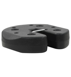 Poids pour belvédère 4 pcs Noir 220x50 mm Béton