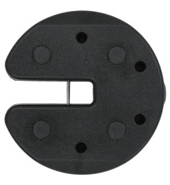 Poids pour belvédère 4 pcs Noir 220x50 mm Béton