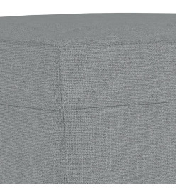 Repose-pied Gris clair 60x50x41 cm Tissu