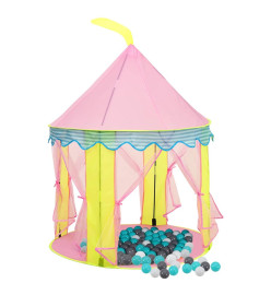 Tente de jeu pour enfants avec 250 balles Rose 100x100x127 cm