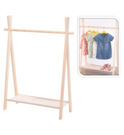 Storage solutions Porte-vêtements pour enfants à 1 niveau Bois de pin