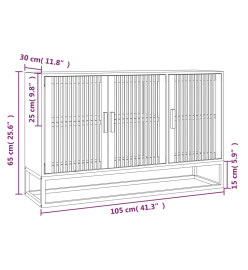 Buffet 105x30x65 cm bois d'ingénierie