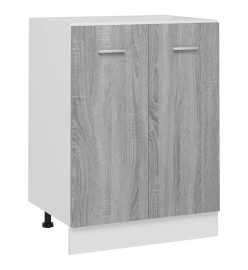 Armoire de plancher Sonoma gris 60x46x81,5 cm Bois d'ingénierie