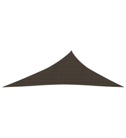 Voile d'ombrage 160 g/m² Marron 3x4x5 m PEHD