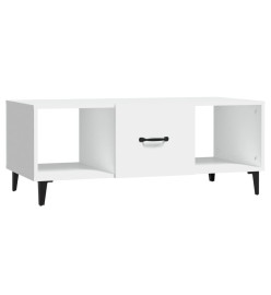 Table basse Blanc 102x50x40 cm Bois d'ingénierie