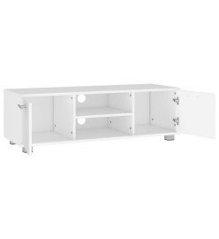 Meuble TV Blanc 110x40x35 cm Bois d'ingénierie