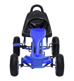 Kart à pédales avec pneus Bleu