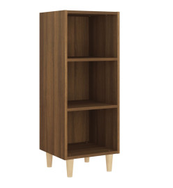 Buffet Chêne marron 34,5x32,5x90 cm Bois d'ingénierie