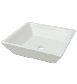 Lavabo carrée Céramique Blanc 41,5 x 41,5 x 12 cm