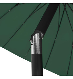 Parasol d'extérieur avec mât en aluminium 270 cm Vert