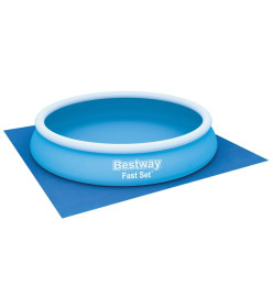 Bestway Tapis de sol pour piscine Flowclear 396x396 cm