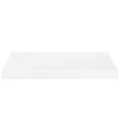 Étagère murale flottante Blanc brillant 50x23x3,8 cm MDF