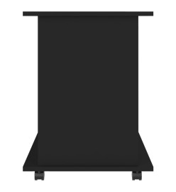 Armoire à roulettes Noir 60x45x60 cm Aggloméré