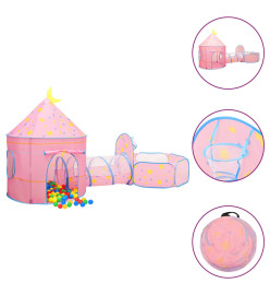 Tente de jeu pour enfants Rose 301x120x128 cm