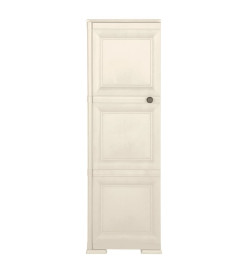 Armoire plastique 40x43x125 cm design bois glace à la vanille