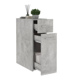 Armoire d'apothicaire Gris béton 20x45,5x60 cm Aggloméré