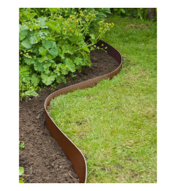 Nature Arête de bordure de jardin 0,15x10 m Terre cuite