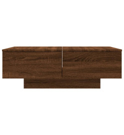 Table basse Chêne marron 90x60x31 cm Bois d'ingénierie