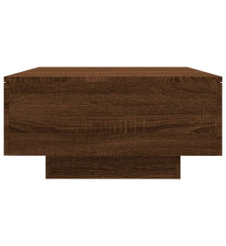 Table basse Chêne marron 90x60x31 cm Bois d'ingénierie