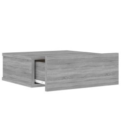 Tables de chevet flottantes 2 pcs Sonoma gris 40x30x15 cm