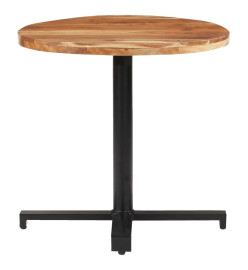 Table de bistro Ronde Ø80x75 cm Bois d'acacia massif