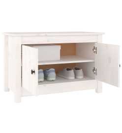 Armoire à chaussures Blanc 70x38x45,5 cm Bois de pin massif