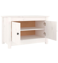 Armoire à chaussures Blanc 70x38x45,5 cm Bois de pin massif