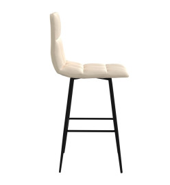 Tabouret de bar Crème Velours