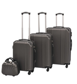 Ensemble de valises à roulettes quatre pièces Anthracite