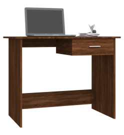 Bureau Chêne marron 100x50x76 cm Bois d'ingénierie