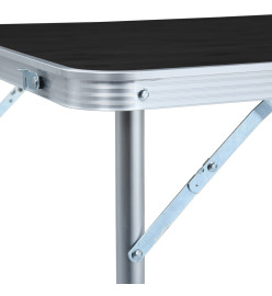 Table pliable de camping Gris Aluminium 120x60 cm