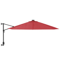 Parasol mural rouge vif 290 cm