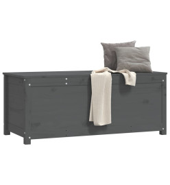 Boîte de rangement Gris 110x50x45,5 cm Bois massif de pin