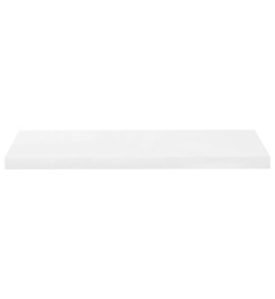 Étagère murale flottante Blanc brillant 80x23,5x3,8 cm MDF