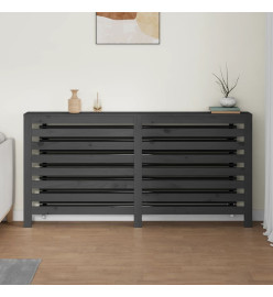 Cache-radiateur Gris 169x19x84 cm Bois massif de pin