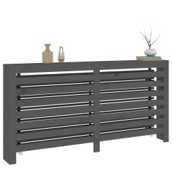 Cache-radiateur Gris 169x19x84 cm Bois massif de pin