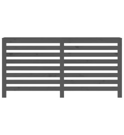 Cache-radiateur Gris 169x19x84 cm Bois massif de pin