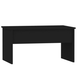 Table basse Noir 80x50,5x41,5 cm Bois d'ingénierie