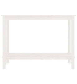 Table console Blanc 110x40x80 cm Bois massif de pin