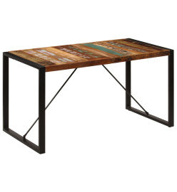 Table de salle à manger 140x70x75cm Bois de récupération massif