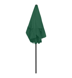 Parasol de plage vert 180x120 cm