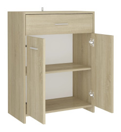 Armoire de salle de bain Chêne sonoma 60x33x80 cm Aggloméré